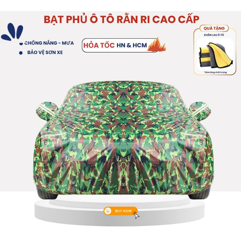 Bạt Phủ Ô Tô, Bạt Che Nắng Ô Tô 3 Lớp Rằn Ri ,Chống Nóng , Chống Mưa cho các dòng xe con 4 chỗ 5 chỗ 7 chỗ bán tải