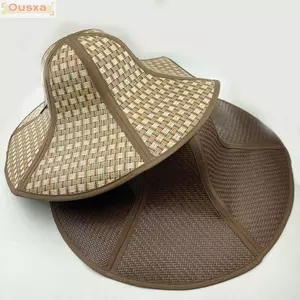 Mũ che nắng OUSXA, Mũ rơm chống nắng có thể gập lại, Vành rộng có thể gập lại di động Chống tia cực tím Mũ nữ
