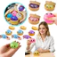 5,5cm Mô Phỏng Dim Sum Squishy Bộ Nhiều Màu Lựa Chọn Kết Cấu Maltose Với Hộp Hấp Đồ Trang Trí Phục Hồi Chậm
