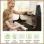 Metronome Điện Tử Kỹ Thuật Số Metronome Metronome Đa Năng Cho Đàn Piano Metronome Cho Đàn Guitar Đàn Violin Trống, Đen