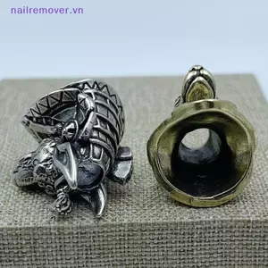 Ai Cập Cổ Đại Thần Chết Jaal Đầu Đồng Hạt DIY Paracord Dệt Dây Mặt Dây Trang Sức Phụ Kiện Ngoài Trời MỚI