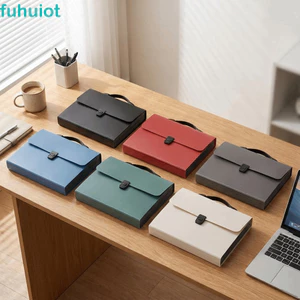 Thư mục tập tin FUHUIOT Accordion, Bộ sắp xếp tập tin mở rộng di động dung lượng lớn, Chống nước tiện lợi có tay cầm Hộp đựng tài liệu a4 13 lớp Văn phòng