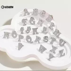 KUZHEN 2 Chiếc Ban Đầu A Đến Z 26 Chữ Cái Pin Màu Bạc Thời Trang Kim Loại Bảng Chữ Cái Nam Nữ Phù Hợp Với Cổ Áo Ve Áo Trâm Cài Phụ Kiện HOT