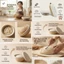 Giỏ nướng bánh mì dệt bằng dây Cotton - Giỏ chống lên men để bảo quản nhà bếp