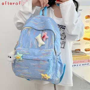 Túi đi học AFTEROF, Ba lô dung tích lớn siêu nhẹ, Ba lô du lịch bằng Nylon