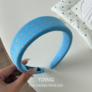 Yoing / Phong Cách Mới Phong Cách Hàn Quốc Mùa Hè Dopamine Màu Chấm Bi Băng Đô Nữ