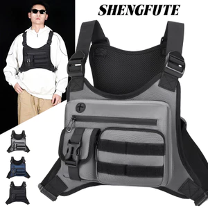 Phong Cách Mới Đa Năng Ngực Túi Dụng Cụ Đi Xe Đạp Túi Đường Phố Hợp Thời Trang Chức Năng Vest Túi ins Xe Máy Túi Ngực