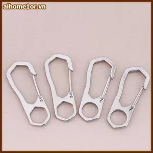 AIHOM Móc khóa bằng thép không gỉ Carabiner 2 5 chiếc Kẹp lò xo mạnh mẽ Bule để buộc bánh răng cắm trại ngoài trời,