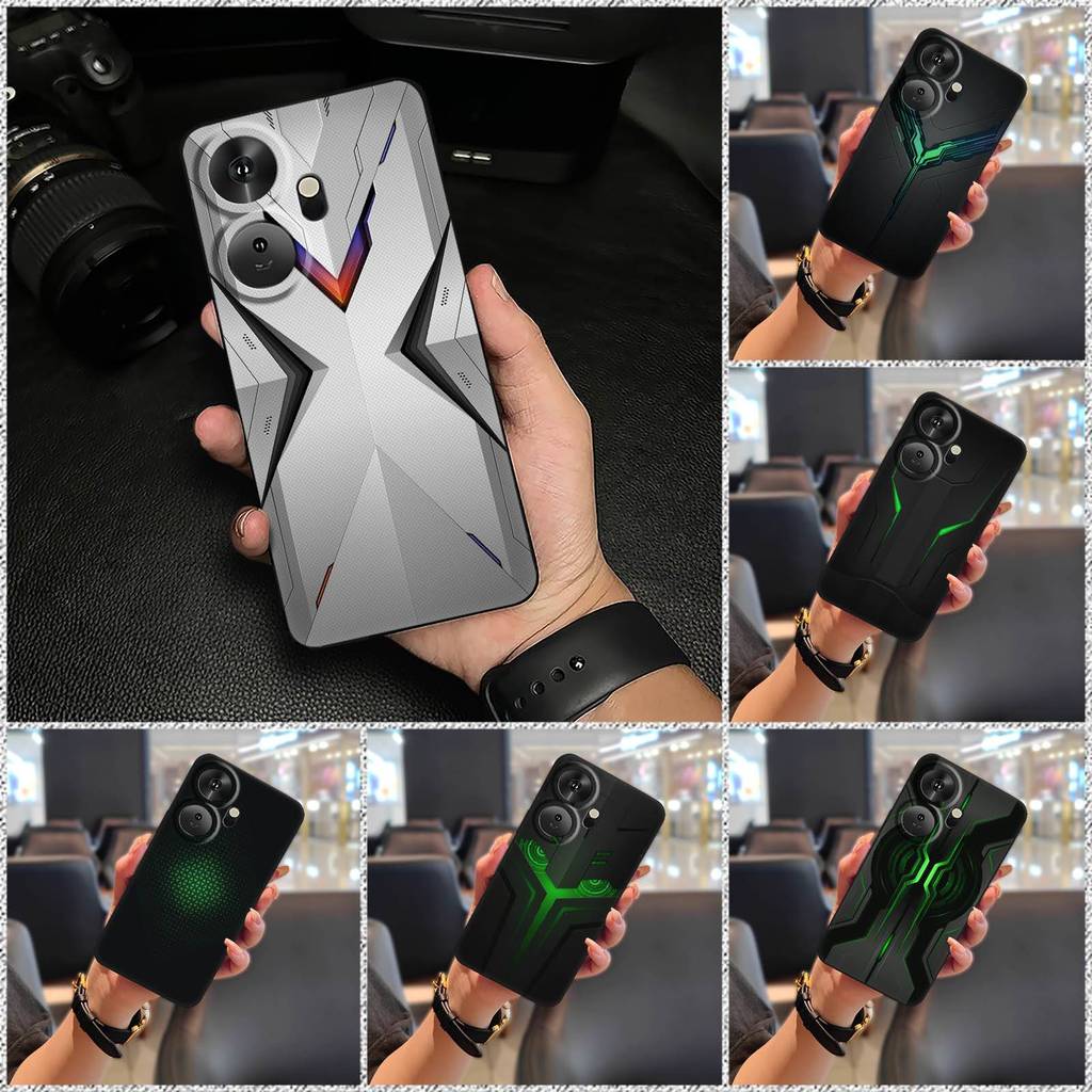 Ốp Điện Thoại TPU Bền Mềm Mecha Cho Itel P55+ / P55 Plus, Chống Va Đập, Bọc Toàn Bộ, Silicon Chống Thấm Nước, Thiết Kế Thời Trang