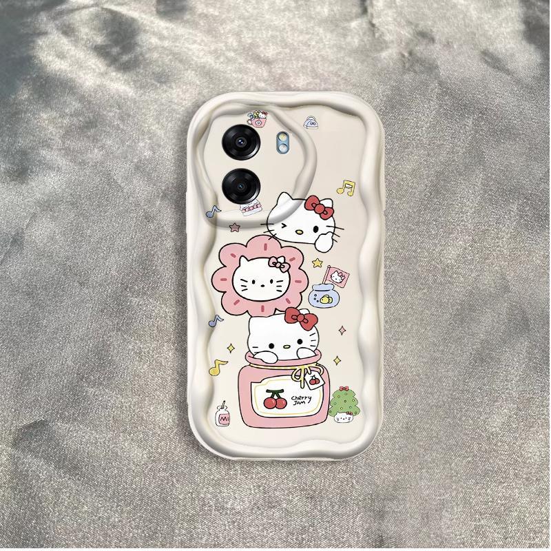 Thích hợp cho OPPO A5X A6 Pro A6X 4G 5G 3D Thẩm Mỹ Mềm TPU Kitty Cat Vỏ Điện Thoại Chống Sốc