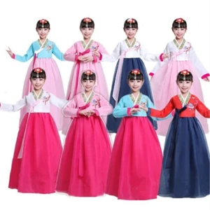 ✿ Váy Hanbok Truyền Thống Hàn Quốc Cho Trẻ Em Bé Gái 3-12 Tuổi Trang Phục Lễ Hội Dân Tộc Sự Kiện Liên Hợp Quốc