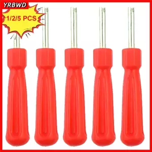 YRBWD 1 / 2 / 5 Bộ tháo / cài đặt lõi van, Dụng cụ sửa chữa lốp kim loại một đầu, Tua vít lốp nhựa bền cho xe máy, xe tải