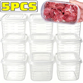 1 / 3 / 5 Cái 700ML Tủ Lạnh Hộp Bảo Quản Thực Phẩm Có Nắp - Tủ Đông Thịt Giòn Hộp Đựng Nhà Bếp