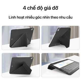 Ốp lưng iPad silicon đa năng gập được chống sốc chống trầy cho iPad Gen 8 9 10 11 Mini 5 6 7 Air 4 5 6 7 Pro 11 12.9 13