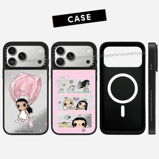Túi Từ Tính Bé Gái Gương Thỏ Ốp Lưng Điện Thoại Cứng Cho iPhone 17 Pro Max 17 Air 16 Plus 15 14 13 12 11 Vỏ Chống Sốc
