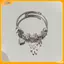 VFZ Cổ Đính Hạt Charm Vòng Tay Gấu Mặt Dây Chuyền Trái Tim Tình Yêu Có Thể Điều Chỉnh Vòng Tay Lắc Tay Nữ DIY Trang Sức Quà Tặng Louislifecool