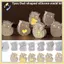 Bộ khuôn silicon hình cú B & N DIY 7 CÁI để chế tạo thạch cao linh hoạt và bền bỉ để sản xuất đồ trang trí xà phòng.