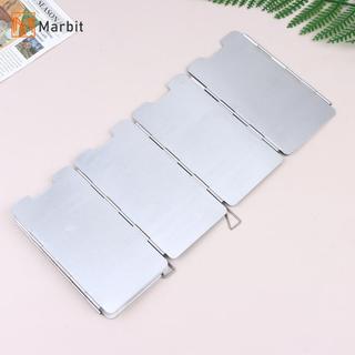 [Mar-T] Tấm chắn gió bằng thép cho bếp Gas 9 tấm Tấm chắn gió có thể gập lại để cắm trại Bapaing sử dụng ngoài trời