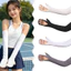 1 Cặp Mới Chống Tia UV Ice Silk Arm Tay áo Có Tay Cove Chống Tia UV Làm Mát Cánh Tay Có
