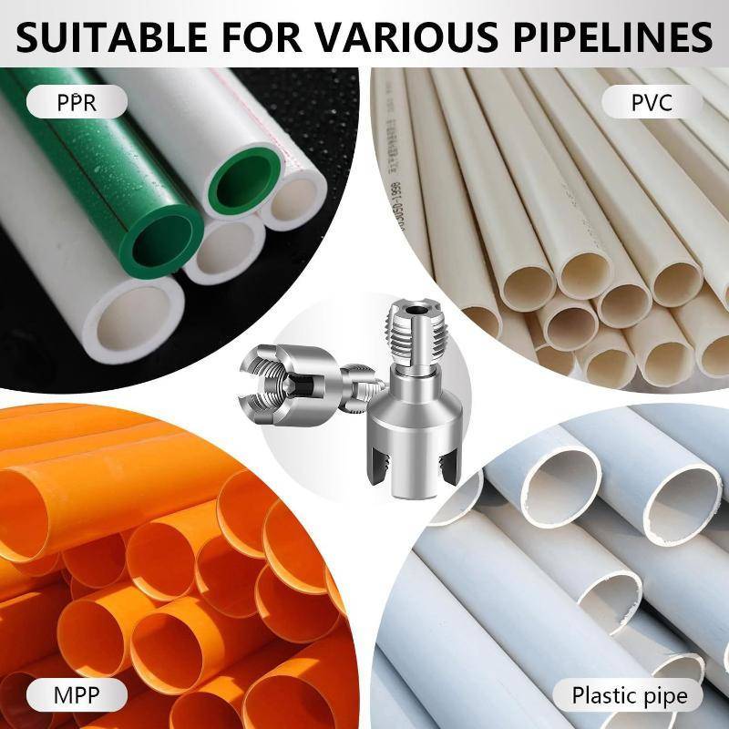 Nhíphuj Dụng cụ cắt ren ống có độ chính xác cao Ống nhựa PVC bên trong và bên ngoài cho xưởng làm việc tại nhà Dụng cụ cầm tay đa năng VN