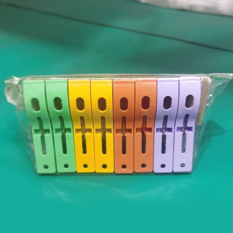 Nhíp 8 Cái / bộ Móc Treo Kẹp Nhựa Lớn Chống Gió Đi Biển Khăn Quần Áo Chân Lò Xo Kẹp Kẹp Quần Áo Mạnh Mẽ Nóng Mới Giá Rẻ VN