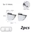 TRTR 2 Chiếc Kẹp Thủy Tinh Kim Loại Có Thể Điều Chỉnh Gỗ / Kệ Kính Braets Treo Tường Kẹp Nổi Chống Trơn Trượt Kệ Hỗ Trợ Kẹp Phân Vùng VN