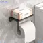 Hộp đựng khăn giấy phòng tắm DAYBREAK, Giá đỡ cuộn giấy vệ sinh tự dính dễ dàng lắp đặt, Nhựa không đục lỗ Giá đỡ quản lý nhà vệ sinh treo tường Phòng tắm