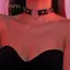 PNPIA- Y2K Punk Gothic Heart Stud Da PU Choker Nelace Cho Nữ - Gợi Cảm Không Mạ Trang Sức Hàng Ngày