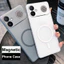 Dành Cho Redmi K90 Max Ốp Lưng Điện Thoại Từ Tính 5G Trong Suốt Mờ Trắng TPU Silicon Mềm Vỏ Cho Xiaomi Redmi K90Max Coque