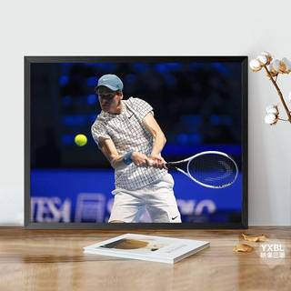 Poster vải không khung Jannik Sinner, Quà tặng nghệ thuật treo tường quần vợt để trang trí sân vận động