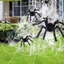 Đồ trang trí nhện Halloween - Nhện giả lông lớn có mắt đỏ cho bữa tiệc ngoài trời