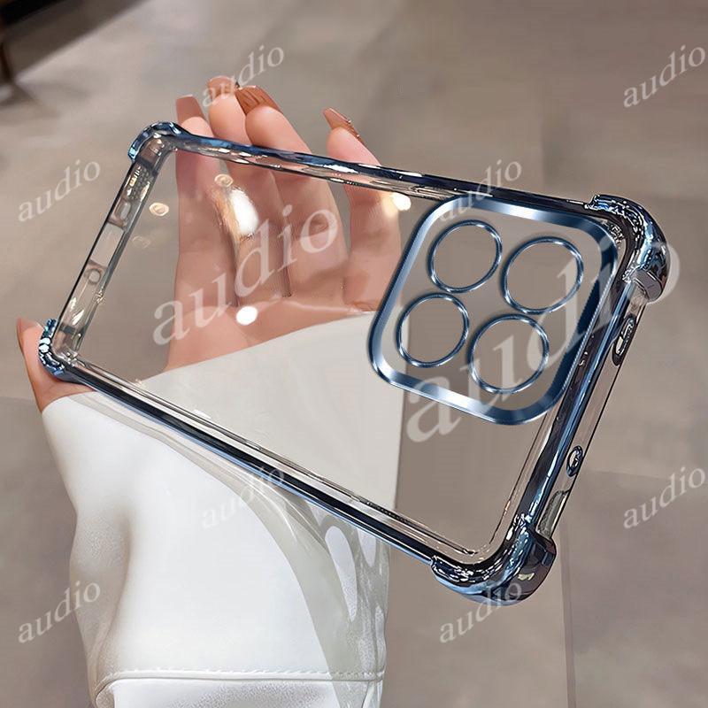Ốp điện thoại trong suốt mạ bốn góc cho Xiaomi 17T Pro 5G cho Xiaomi 17T Pro 17TPro Xiaomi17T Pro 5G Ốp lưng silicon mềm chống sốc sang trọng cho Xiaomi 17TPro 5G