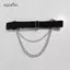 AqToCna 1 Cái Nữ Punk Goth Trái Tim Da PU Co Giãn Chân Nhẫn Trang Sức Cơ Thể Trên Chân Co Giãn Cơ Thể Dây Xích Suspender Garters Thắt Lưng AqToCna