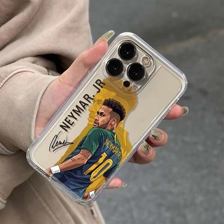 Ốp lưng Neymar trong suốt, bảo vệ toàn diện chất lượng cao Bảo Vệ Camera Cấp iPhone 17/16/15/14/13/12/11/X Max