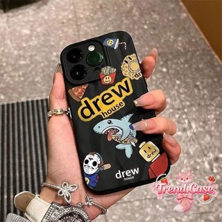 Ốp lưng mềm chống sốc họa tiết thiên cá cho iPhone 17/16/15/14/13/12/11 Pro Max/7/8 Plus/XR/XS Max/SE