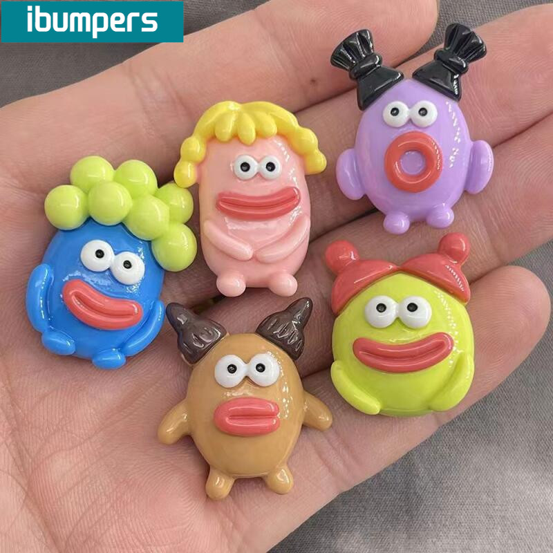 Ibumpers DIY Vỏ Điện Thoại Chất Liệu Bộ Trái Tim Nhựa 3D, Quyến Rũ Miệng Lớn Ngộ nghĩnh, Nơ Gingham & Hoa Houndstooth PVC cho Vỏ iPhone