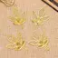 PNPIA- Lá Vàng Hoa Kết Nối Sắt Filigree Quấn DIY Sổ Lưu Niệm Trang Trí Nhà Tôn Trang Kim Loại Thủ Công