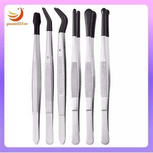 Đầu cao su PVC phủ 6 miếng Nhíp dài có đầu phẳng thẳng cho đồ thủ công