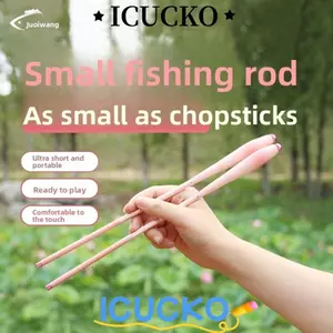 Bộ Cần Câu ICUCKO, Phần Ngắn Kích Thước Nhỏ Cần Câu Cá Nhỏ, Bộ Câu Cá Trọn Bộ Thiết Kế Tay Nhỏ Gọn Cần Đầy Đủ Bộ Sử Dụng Tay Nhỏ