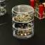 Hộp lưu trữ tròn trong suốt bằng Acrylic Đai ổn định Ra Giá đỡ trưng bày cho đồng hồ Trang sức Mỹ phẩm Vòng tay Nhẫn Đồ chơi thủ công Dây buộc VN