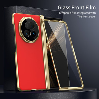 Ốp điện thoại chống vân tay AG Matte cho Honor Magic V5 Full Bản lề Bảo vệ ống kính Vỏ chống sốc có màng kính phía trước