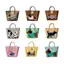 Tweeduj Retro Sọc Dachshund Cho Chó Túi Dệt Hợp Thời Trang Dễ Thương Túi Tote Dung Tích Lớn Tay Cầm Tre Thời Trang Túi Đựng Rau VN