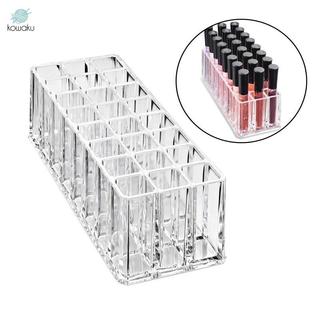 24 Khe Đựng Son Môi Acrylic Son Môi Tổ Chức Hộp Bảo Quản Mỹ Phẩm Cho
