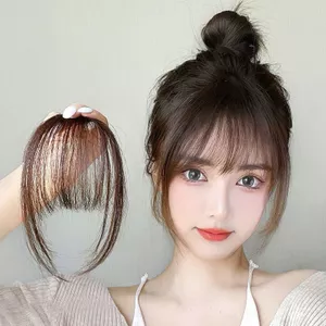 🔥Hàn Quốc phụ kiện tóc giả cho nữ Tóc Giả Tự Nhiên Tóc Thật Không Khí Nổ Tóc Giả Nữ Nổ Tóc Giả Tự Nhiên Giả Nổ Vô Hình Trán Tóc Giả Mảnh Siêu Mỏng Đầu Rèm Mùa Hè