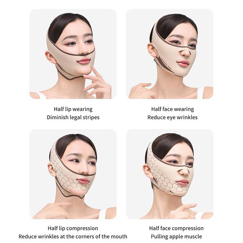 PNPIA- Chin Cheek Giảm Béo Băng Hình Chữ V Mặt nạ Nâng Mặt nạ Nâng Chống Nhăn Dây Đeo Mặt nạ Ngủ Làm Đẹp Sức Khỏe