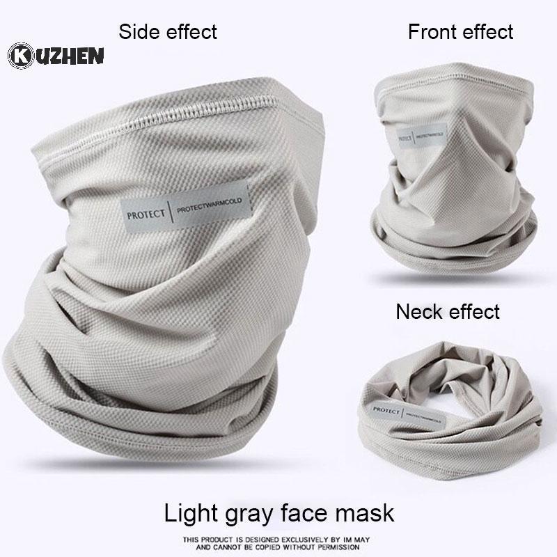 KUZHEN Ice Silk Sweat Collar Sunblo Ne Mask Thoáng khí Qui Sấy khô Mặt nạ thể thao ngoài trời có thể giặt được để đi xe đạp và đi bộ đường dài HOT