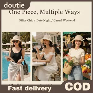 Doutie Thời Trang Mới Nữ Organza Người Cá Mũ Thoáng Khí Ánh Sáng Mũ Chống Nắng Du Lịch Ngoài Trời Phong Cách Bãi Biển Mũ Đội Đầu VN