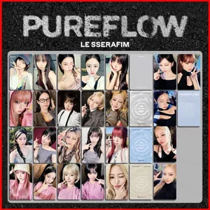 BH2 5 Cái / bộ LE SSERAFIM LOMO Card Studio Album PUREFLOW pt.1 Bưu Thiếp Bộ Sưu Tập KPOP Star Ngoại Vi HB2