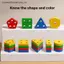MỚI 1 Bộ Giáo Dục Tương Tác Cho Bé Quà Tặng Montessori Cắm Đồ Chơi Và Phân Loại Màu Sắc Đồ Chơi Tháo Rời Staing Blo SKY