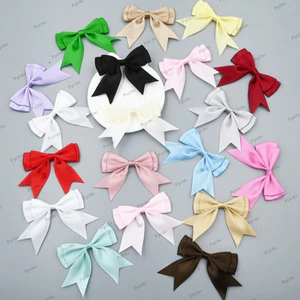 PYCOU 10 Chiếc Nơ Ruy Băng Hai Lớp, Nhiều Màu Sắc Satin DIY Thủ Công Satin Nơ Miếng Dán, Trang Trí Quần Áo Handmade Trang Trí May Vá